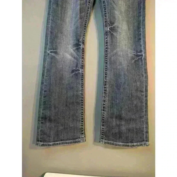 Tin Haul Jeans Blue 31/32 women's boot cut western embellished pockets - Picture 6 of 13